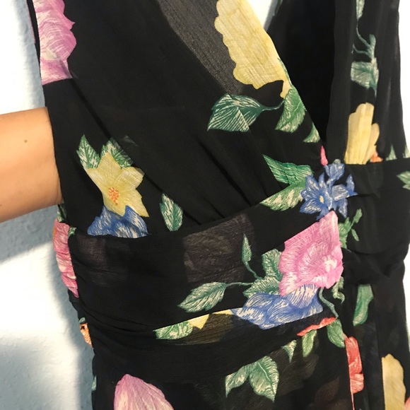 Topshop Freida Floral Pinafore Maxi Dress tiered - Picture 8 of 12